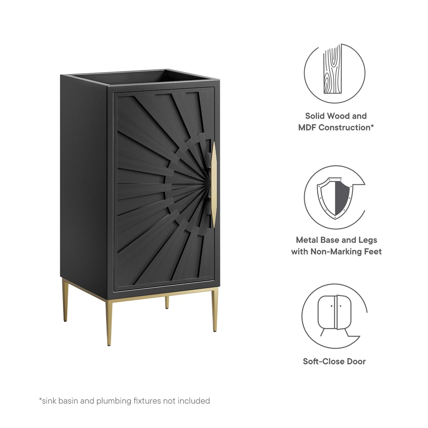 Awaken Bathroom Cabinet Basin Not Included by Modway