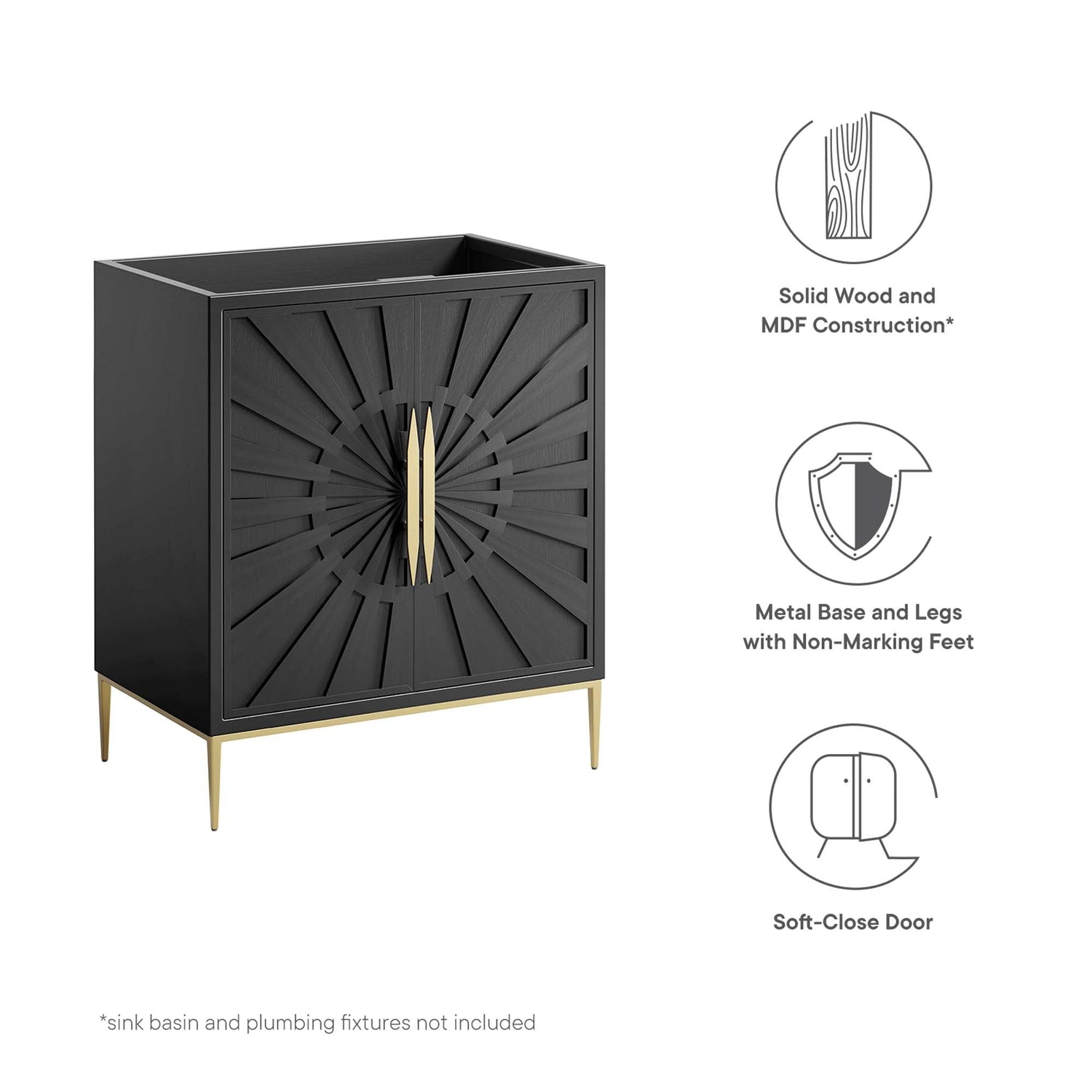 Awaken Bathroom Cabinet Basin Not Included by Modway