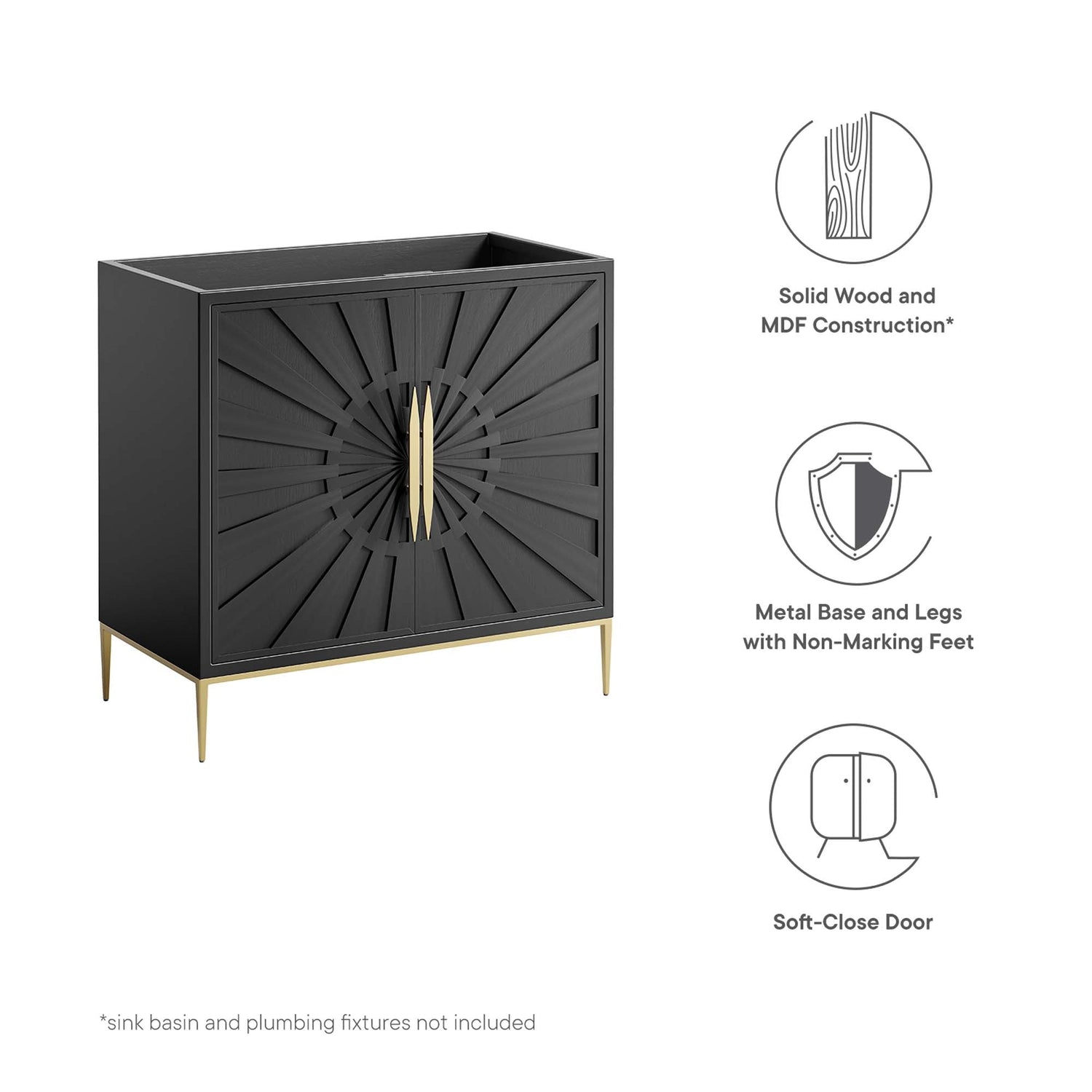 Awaken Bathroom Cabinet Basin Not Included by Modway