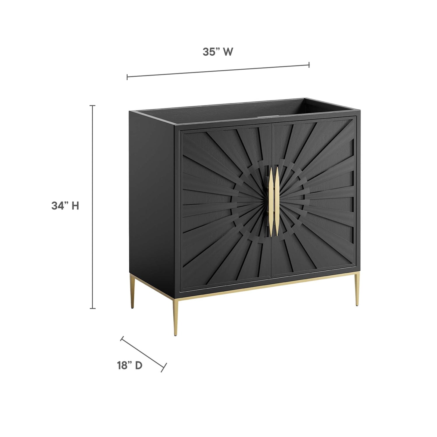 Awaken Bathroom Cabinet Basin Not Included by Modway