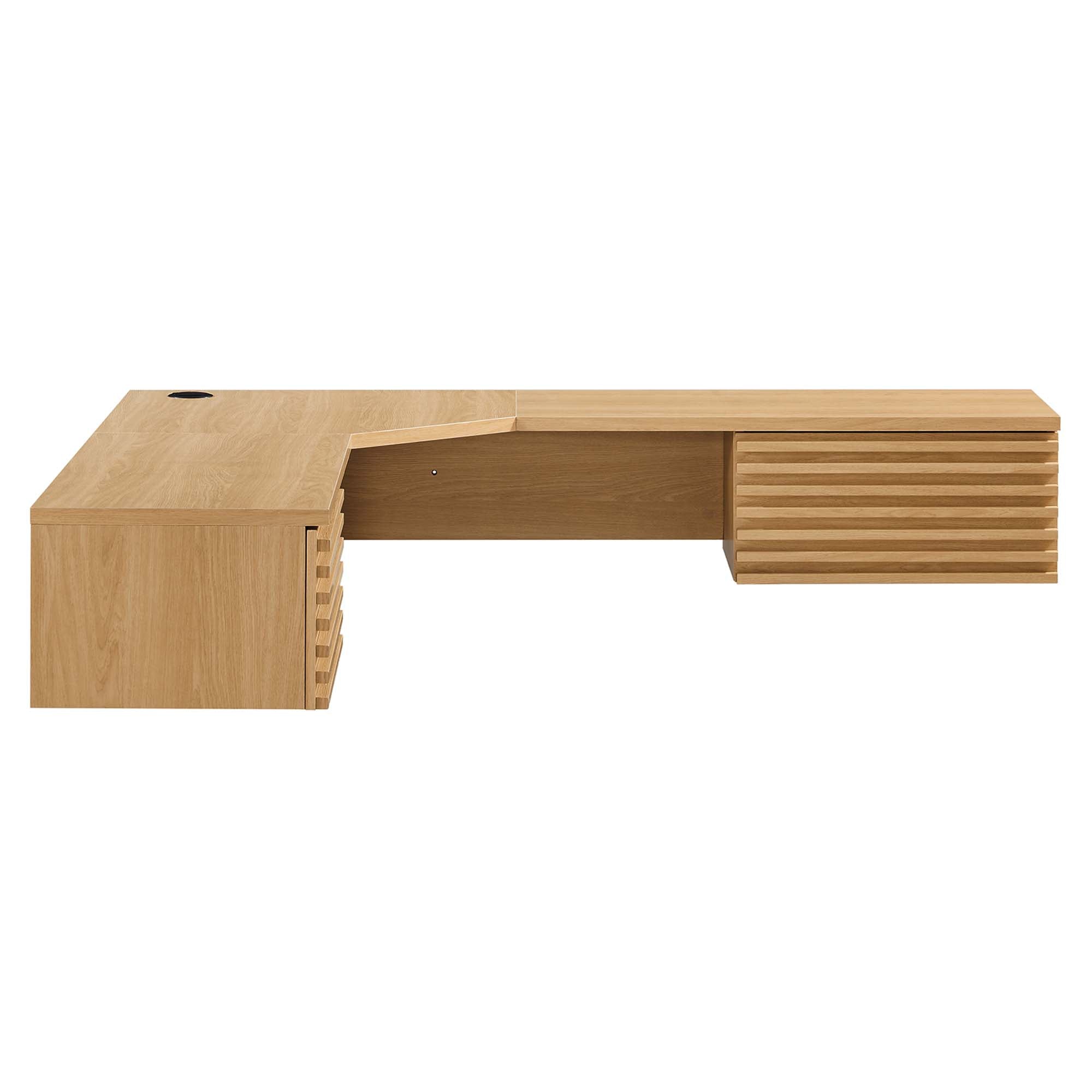 Render Wall Mount Corner Office Desk by Modway