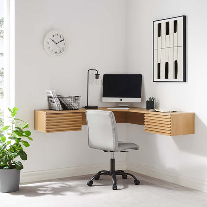 Render Wall Mount Corner Office Desk by Modway