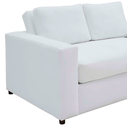 Avendale Velvet Loveseat ‚Äì Made in the USA With Bench Seat Cushion by Modway