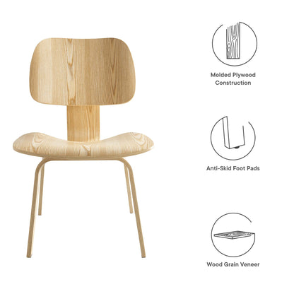 Fathom Dining Wood Side Chair by Modway
