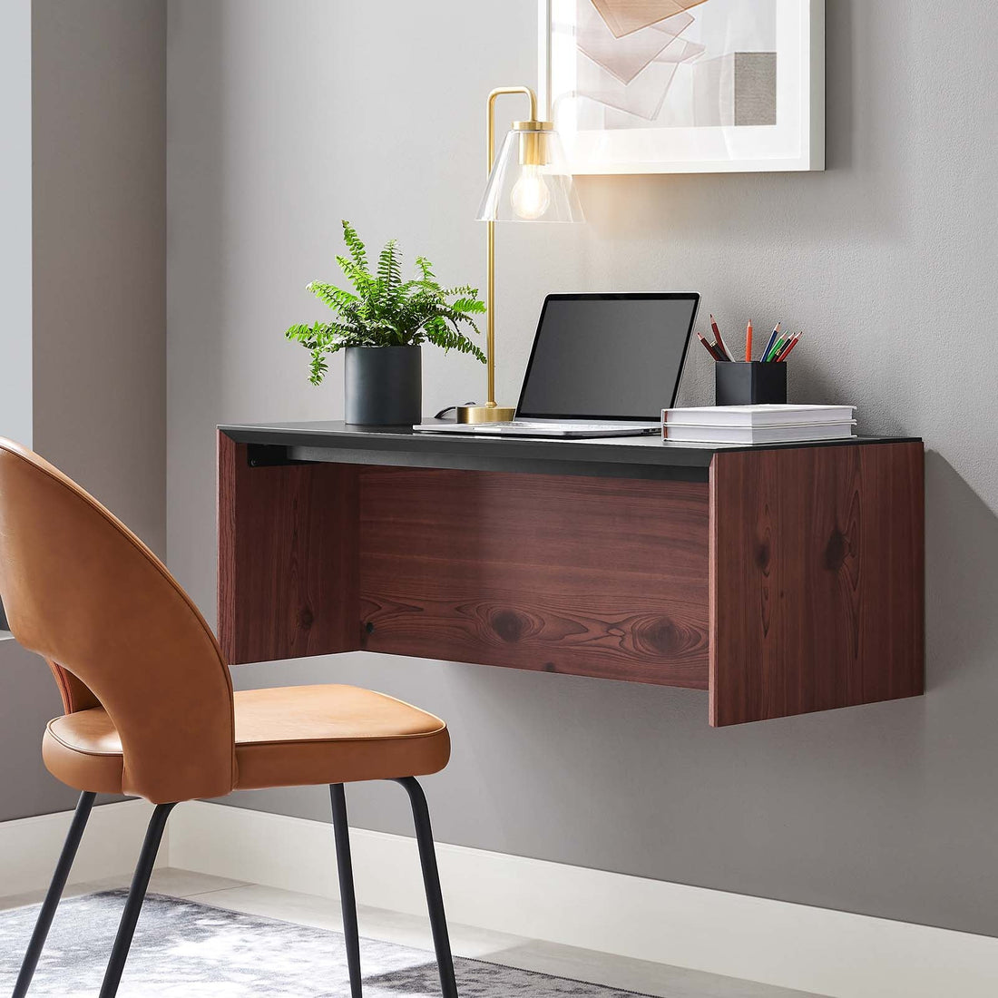 Kinetic 38&quot; Wall-Mount Office Desk By HouseBean