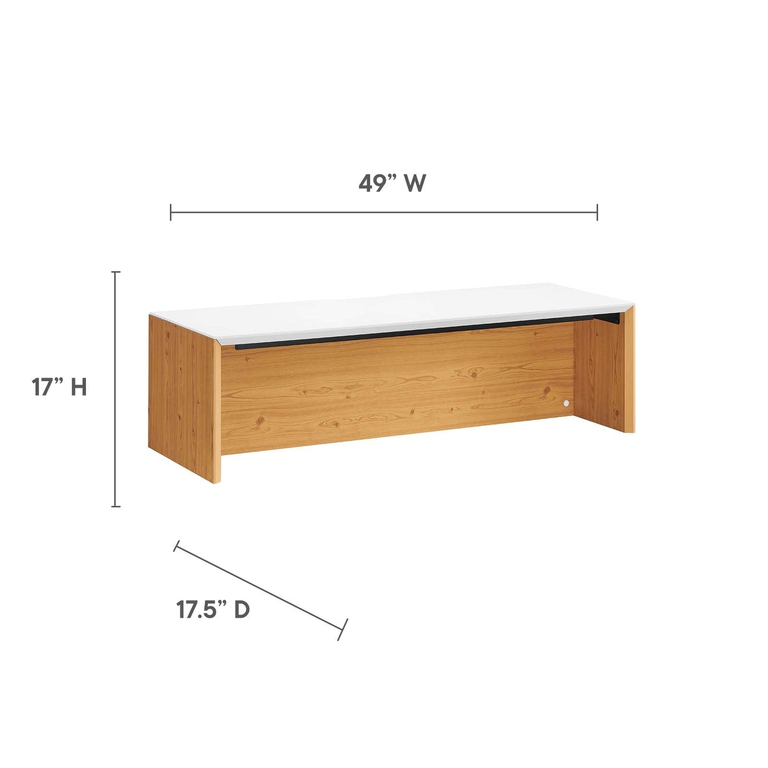 Kinetic 49&quot; Wall-Mount Office Desk By HouseBean