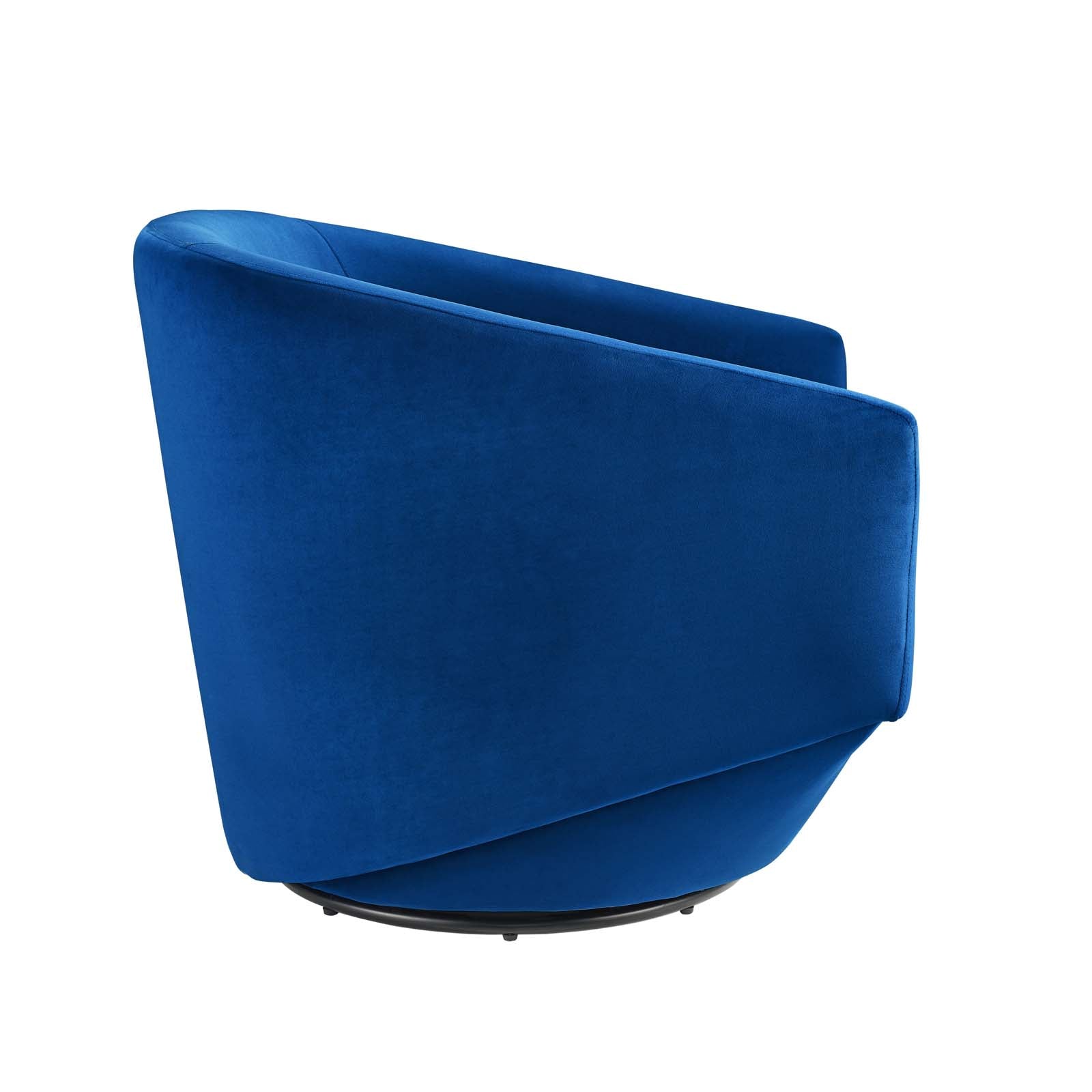 Series Performance Velvet Fabric Swivel Chair By HouseBean