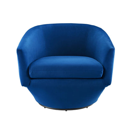 Series Performance Velvet Fabric Swivel Chair By HouseBean