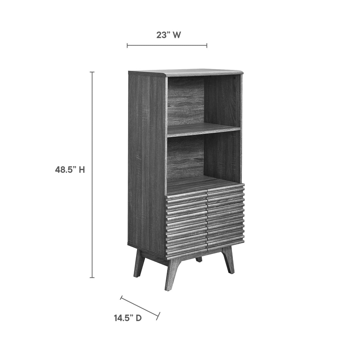 Render Display Cabinet Bookshelf By HouseBean