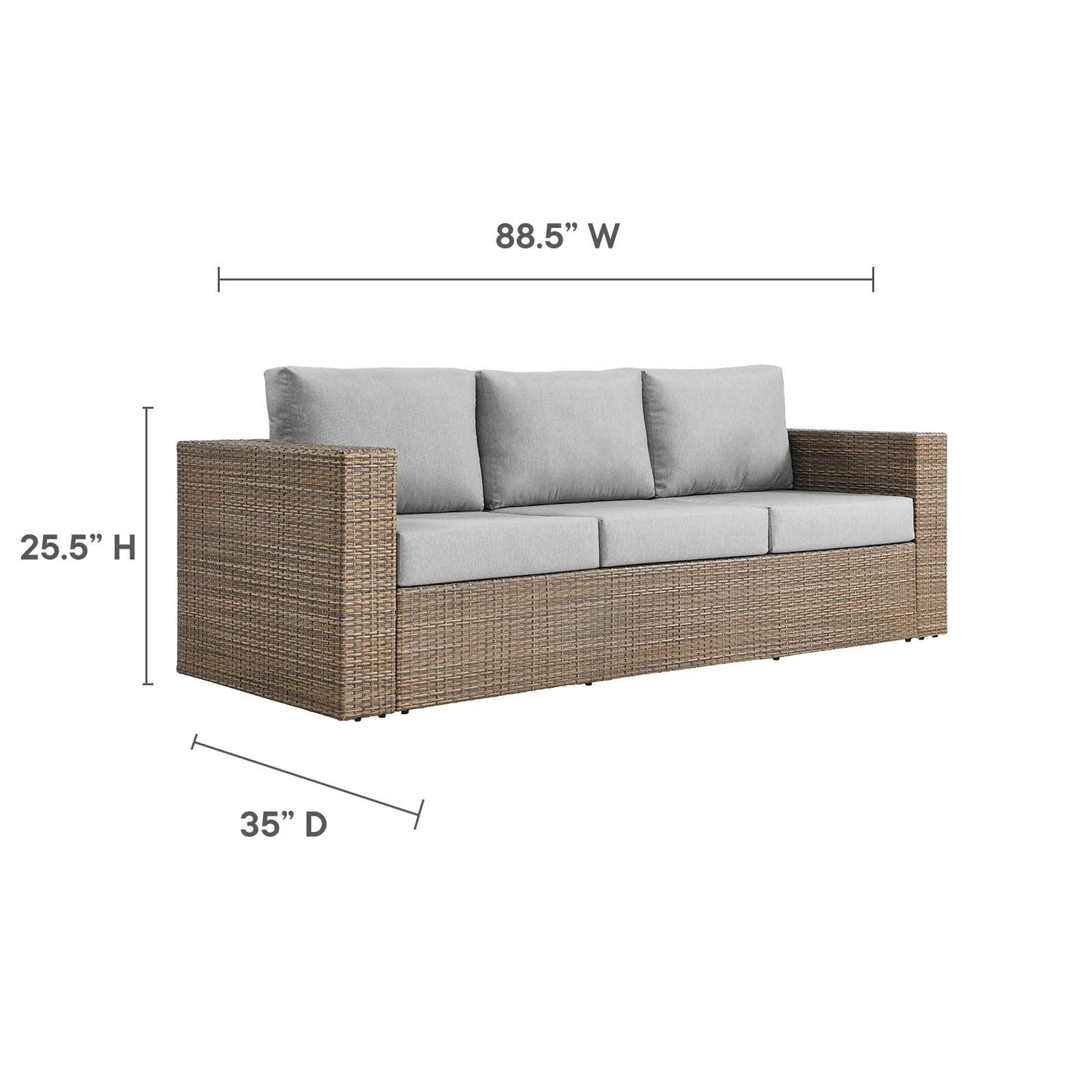 Convene Outdoor Patio Outdoor Patio Sofa By HouseBean