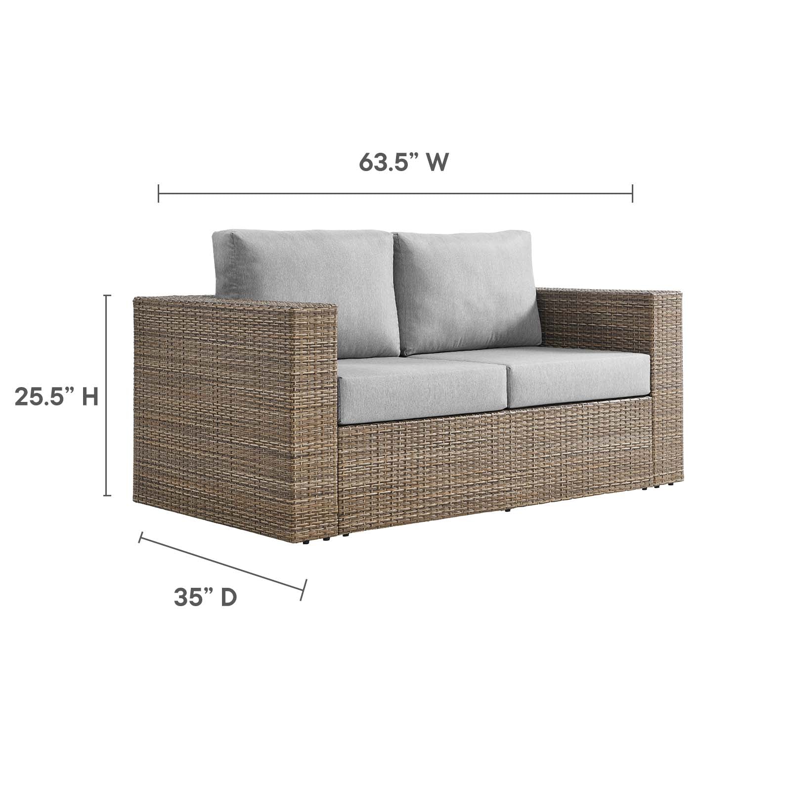 Convene Outdoor Patio Outdoor Patio Loveseat By HouseBean