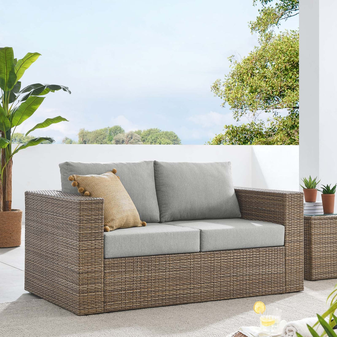 Convene Outdoor Patio Outdoor Patio Loveseat By HouseBean