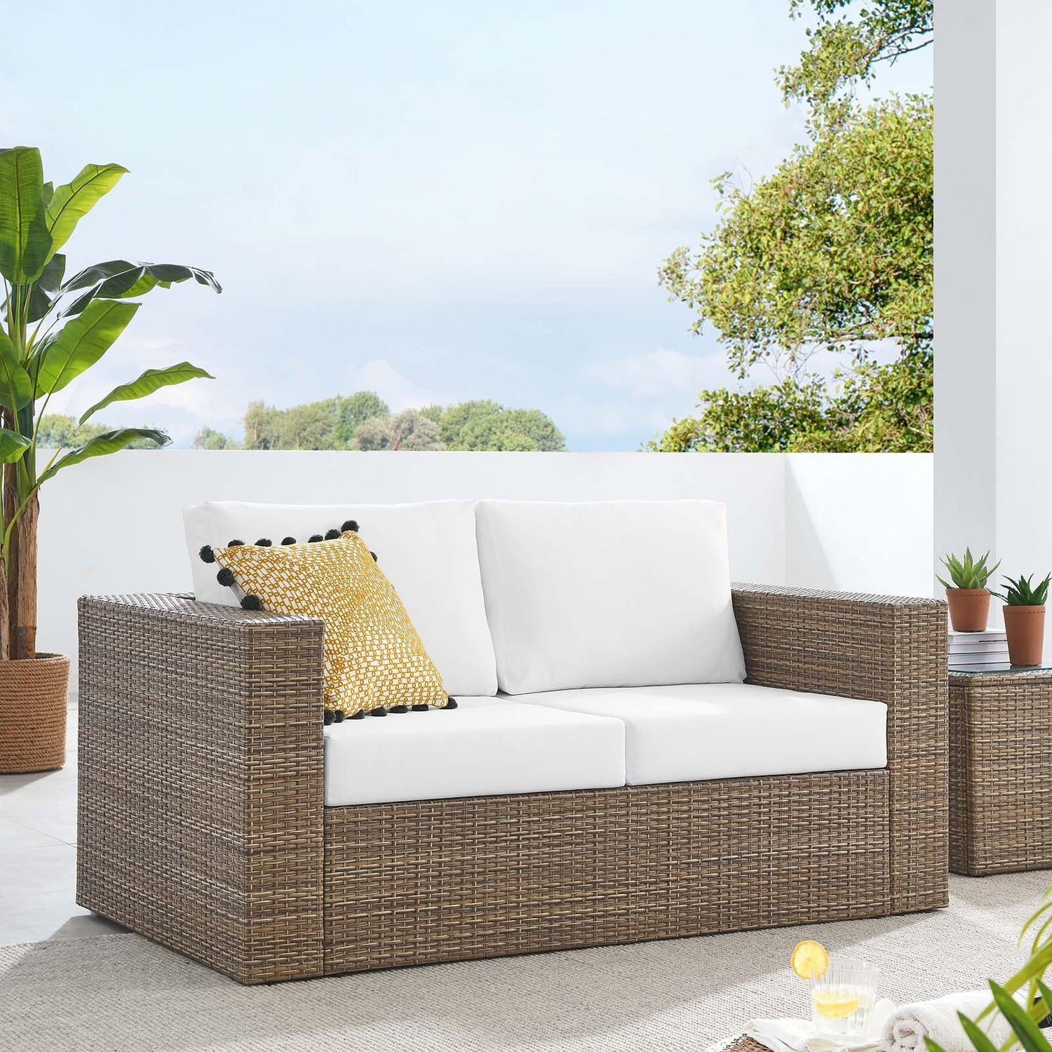 Convene Outdoor Patio Outdoor Patio Loveseat By HouseBean