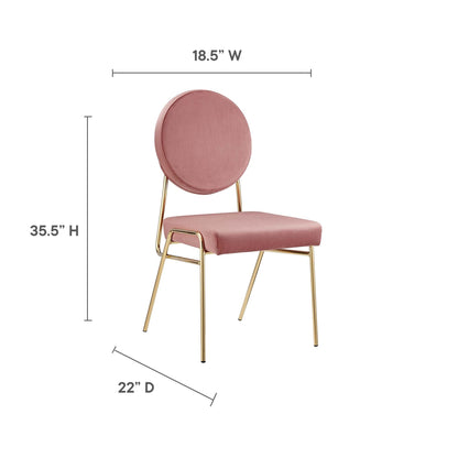 Craft Performance Velvet Dining Side Chair by Modway