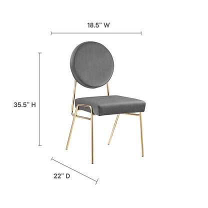 Craft Performance Velvet Dining Side Chair by Modway