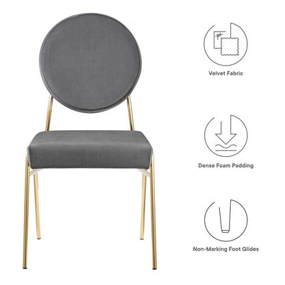 Craft Performance Velvet Dining Side Chair by Modway
