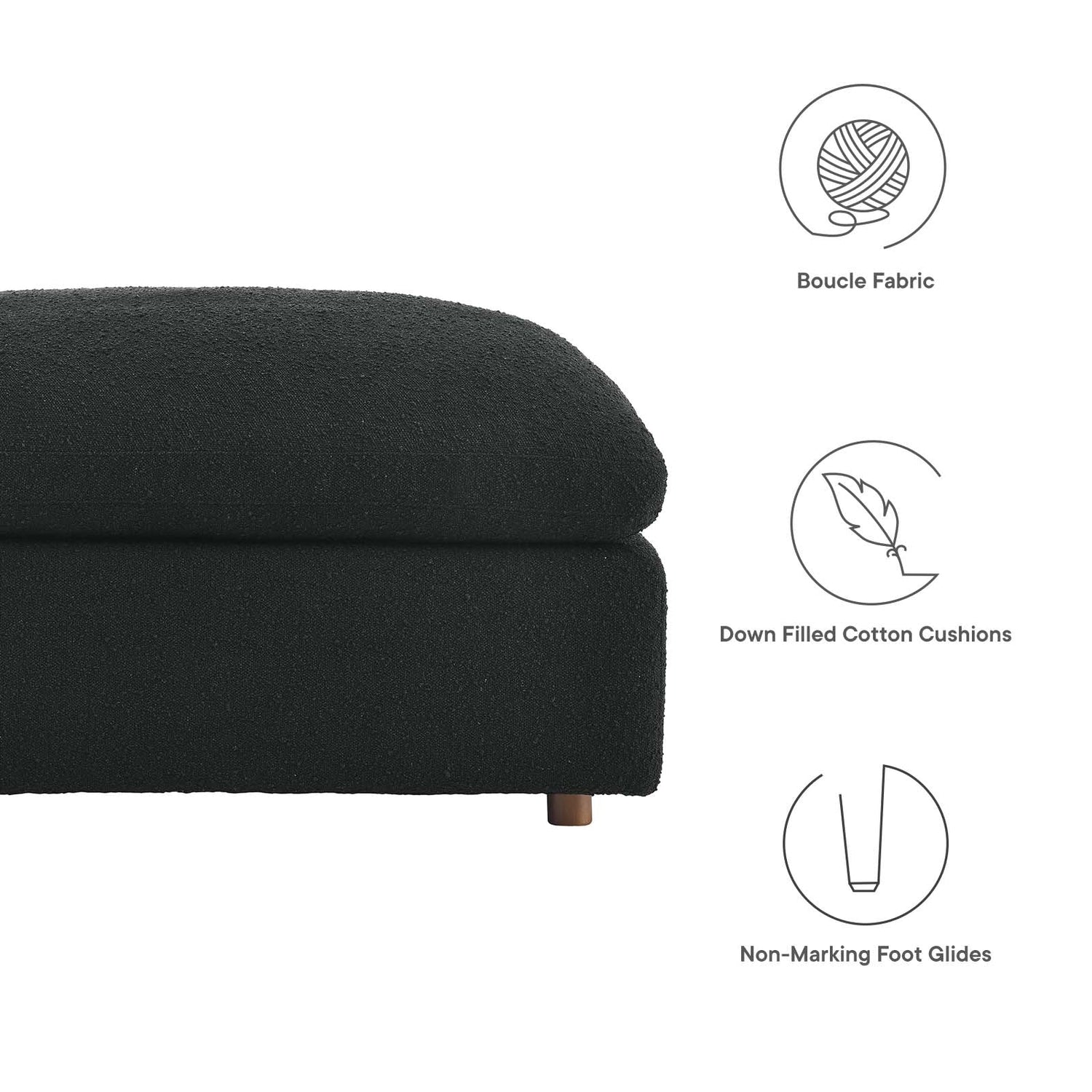 Commix Single Ottoman By HouseBean