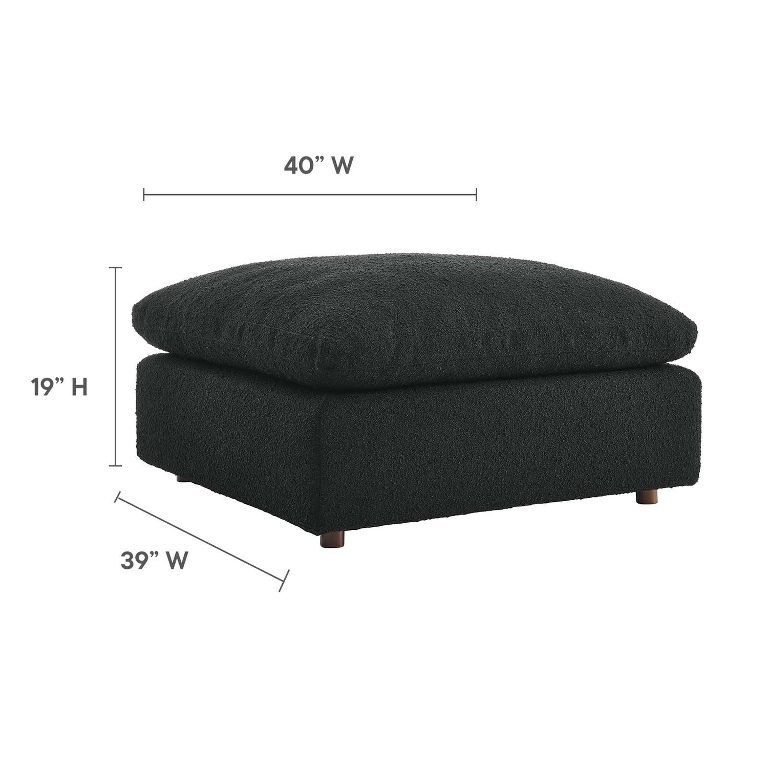 Commix Single Ottoman By HouseBean