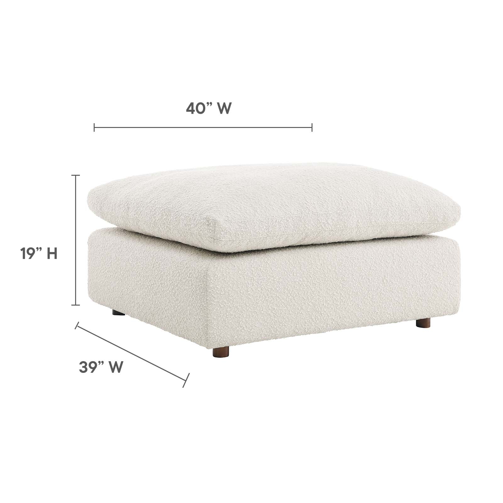 Commix Single Ottoman By HouseBean