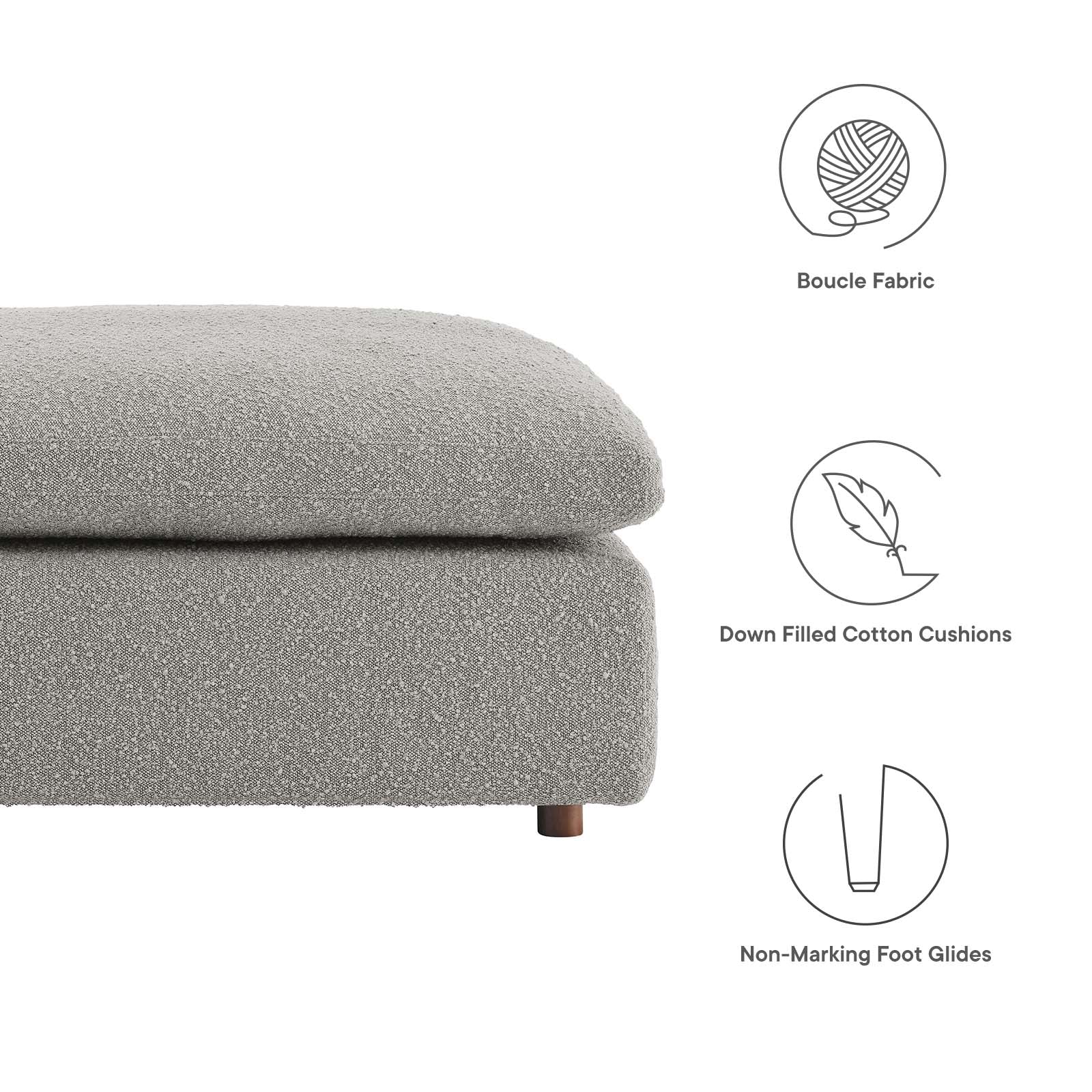 Commix Single Ottoman By HouseBean