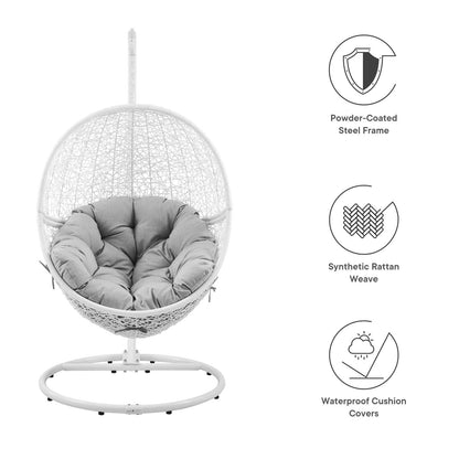 Encase Outdoor Patio Rattan Swing Chair By HouseBean