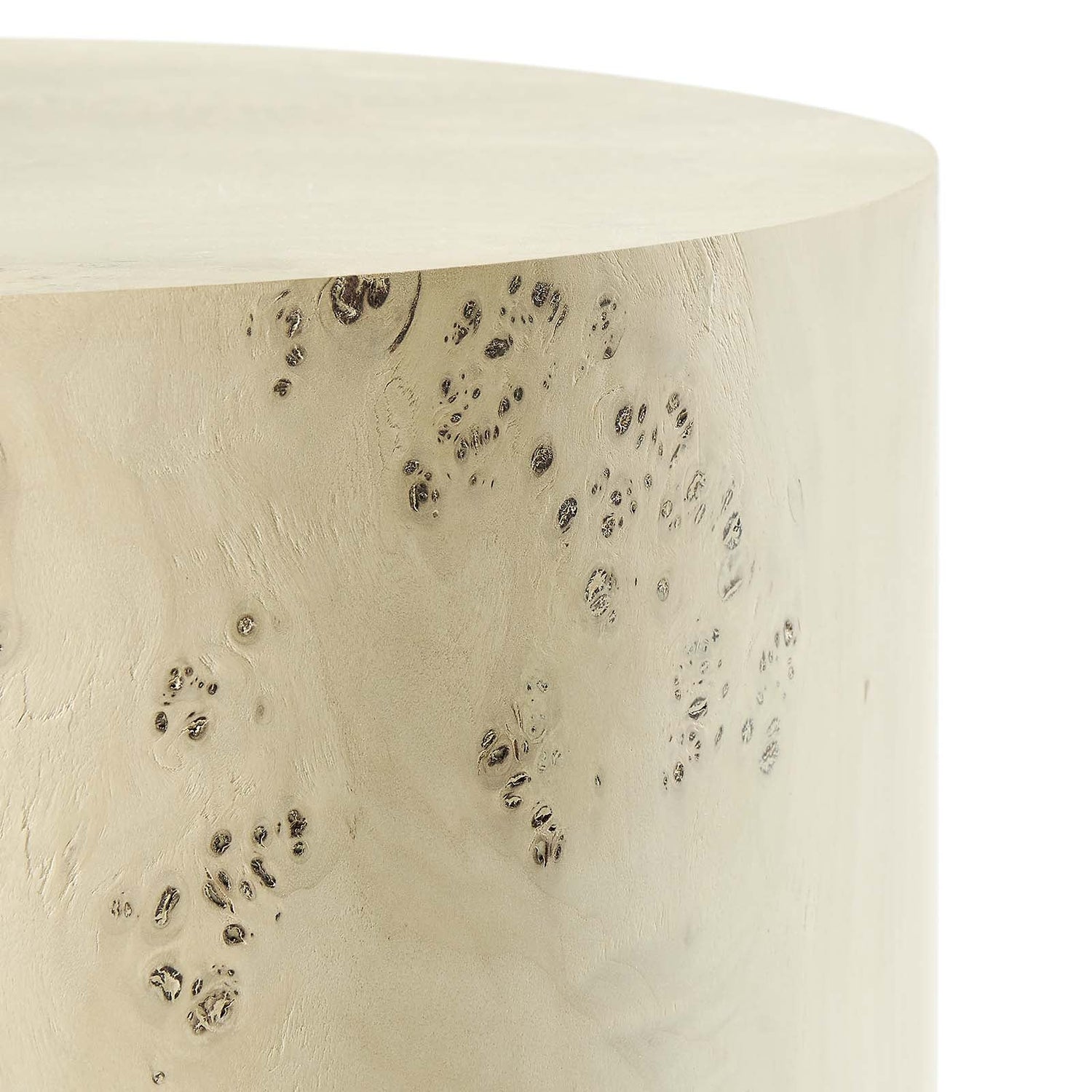 Cosmos 16&quot; Round Burl Wood Side Table By HouseBean