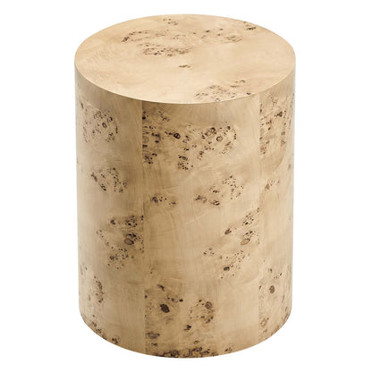 Cosmos 16&quot; Round Burl Wood Side Table By HouseBean