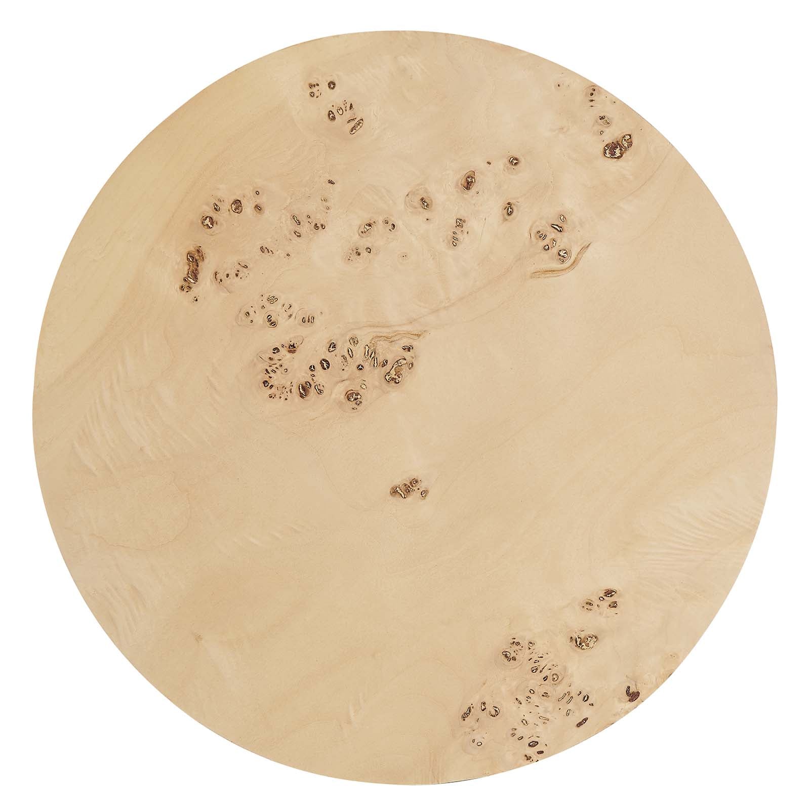 Cosmos 16&quot; Round Burl Wood Side Table By HouseBean