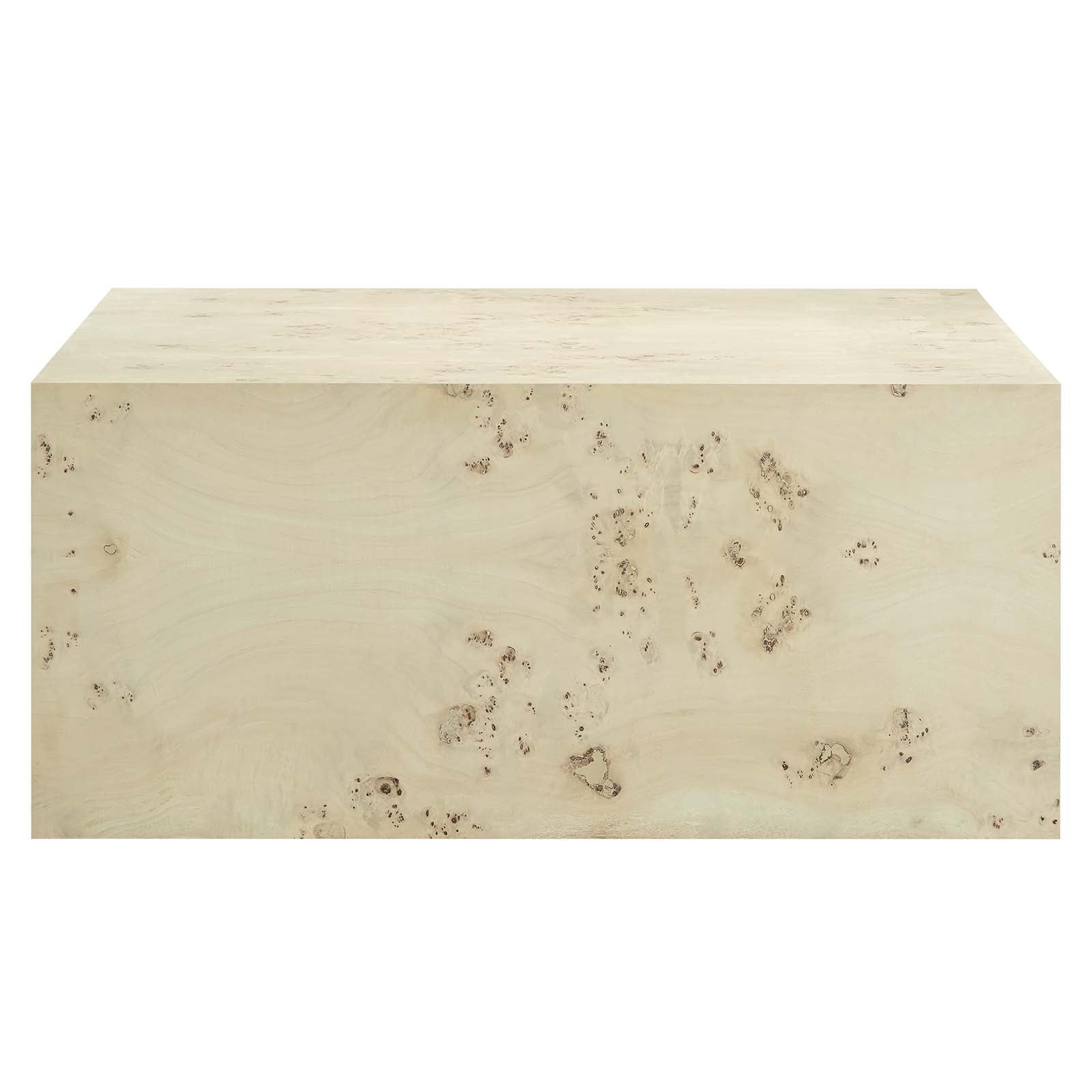 Cosmos 36&quot; Square Burl Wood Coffee Table By HouseBean