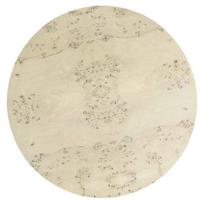 Cosmos 35&quot; Round Burl Wood Coffee Table By HouseBean