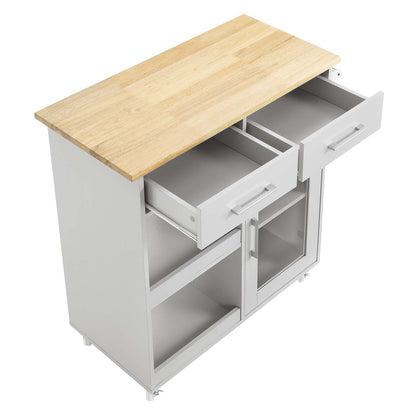 Culinary Kitchen Cart With Towel Bar By HouseBean