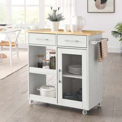 Culinary Kitchen Cart With Towel Bar By HouseBean