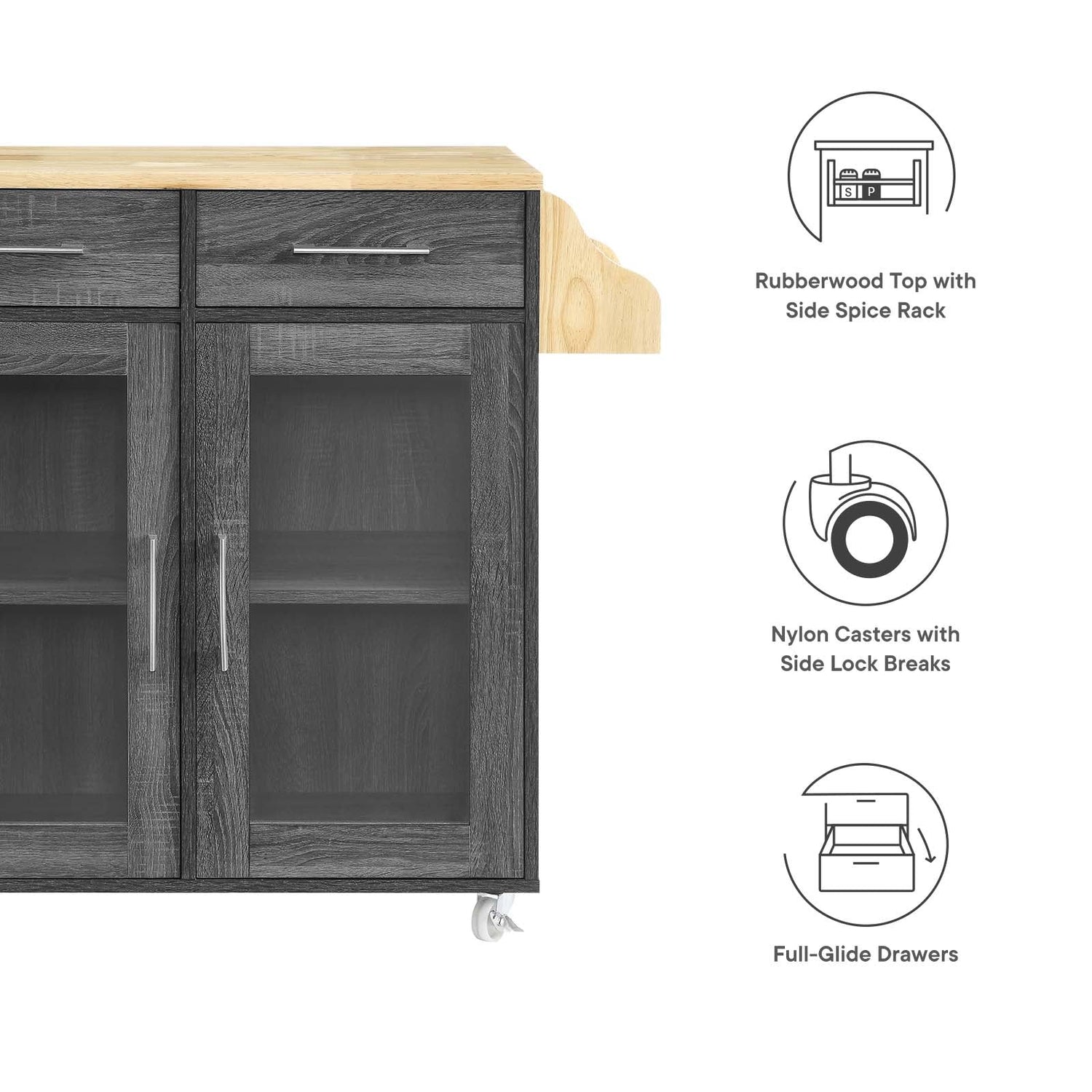 Cuisine Kitchen Cart By HouseBean