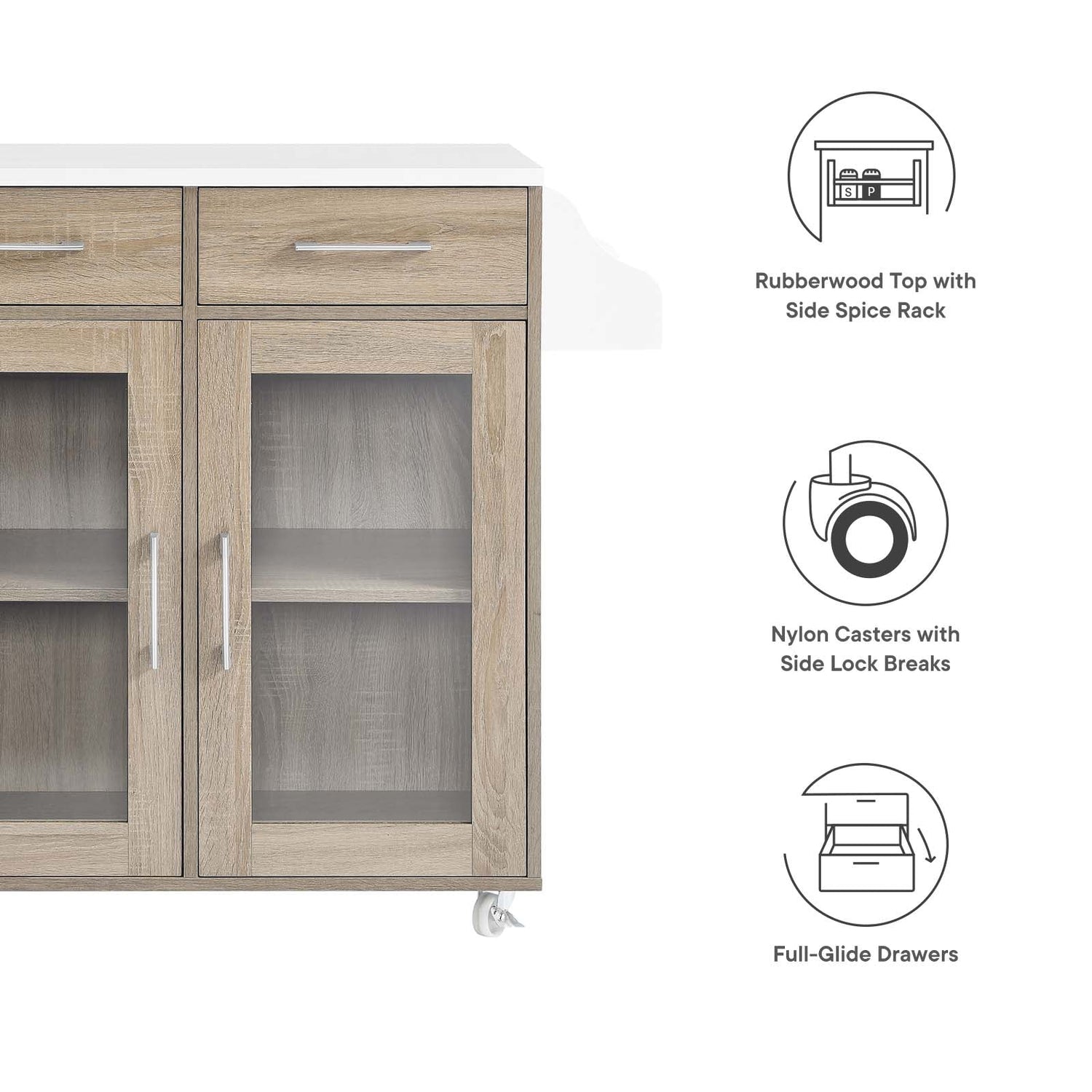 Cuisine Kitchen Cart By HouseBean