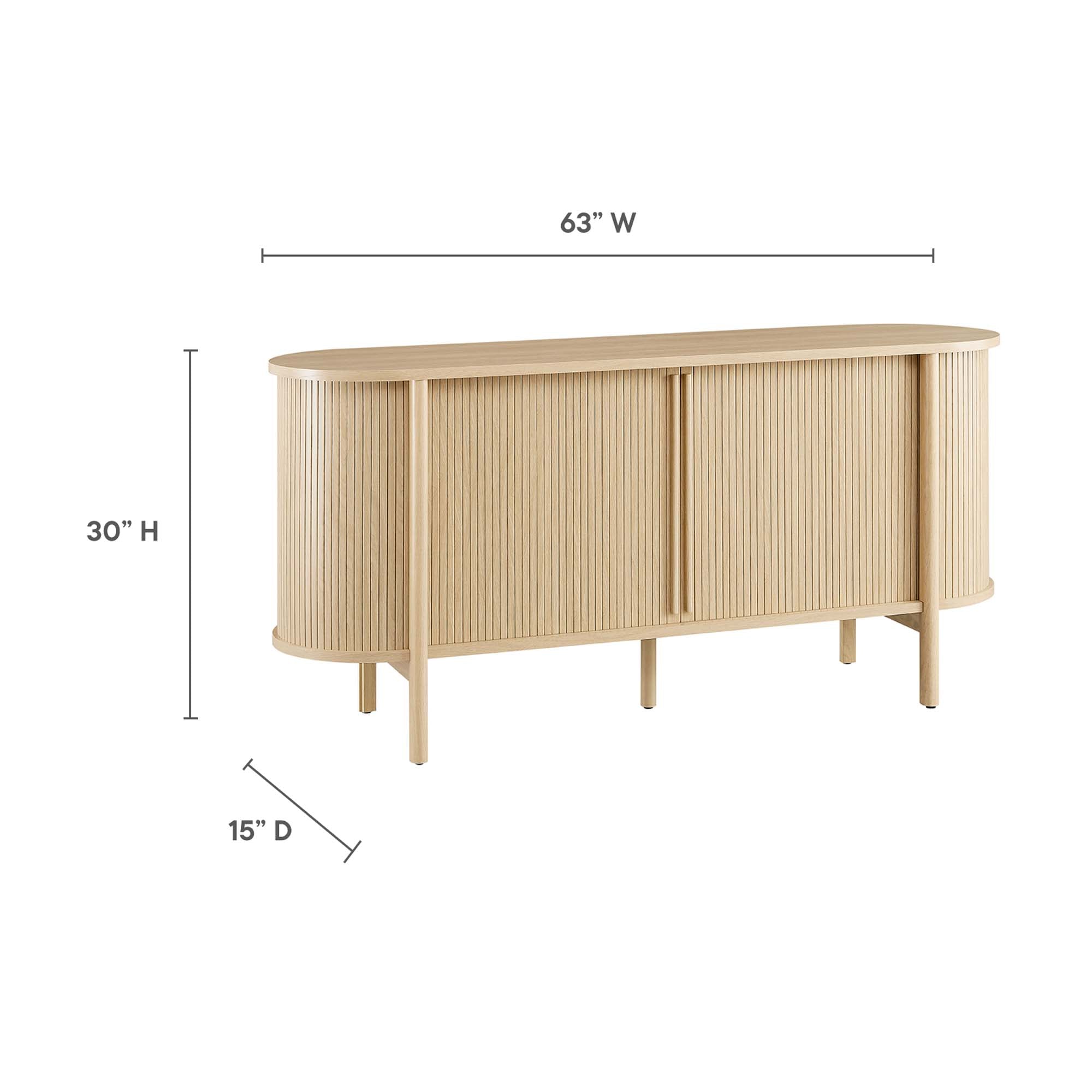 Cadence 63&quot; Curved Sideboard by Modway