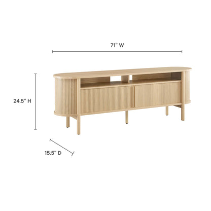 Cadence 71&quot; Curved TV Stand by Modway