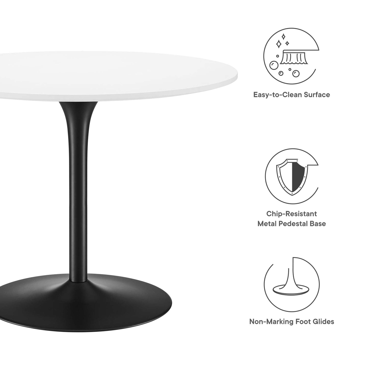 Pursuit 40&quot; Dining Table by Modway