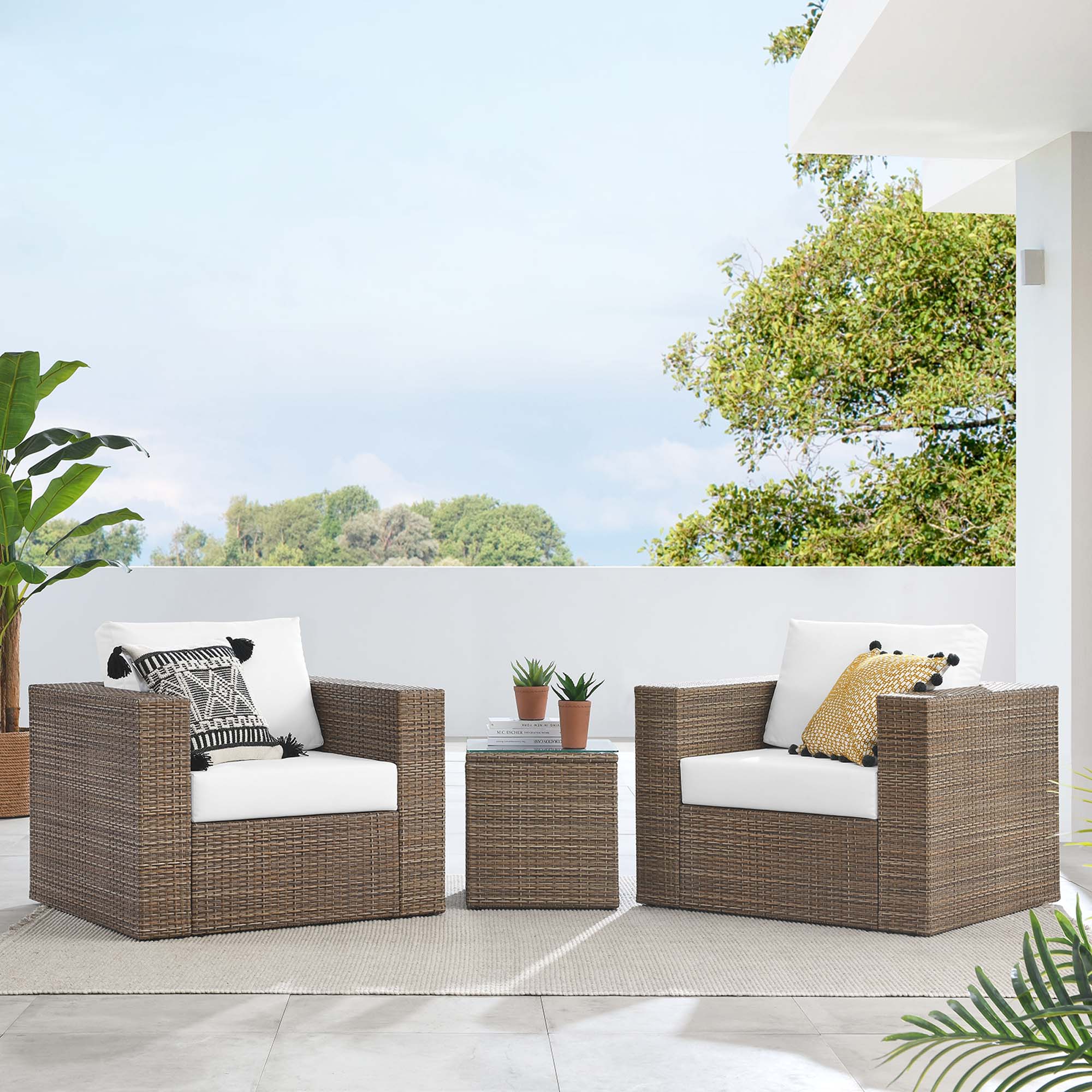 Convene Outdoor Patio Outdoor Patio 3-Piece Furniture Set by Modway