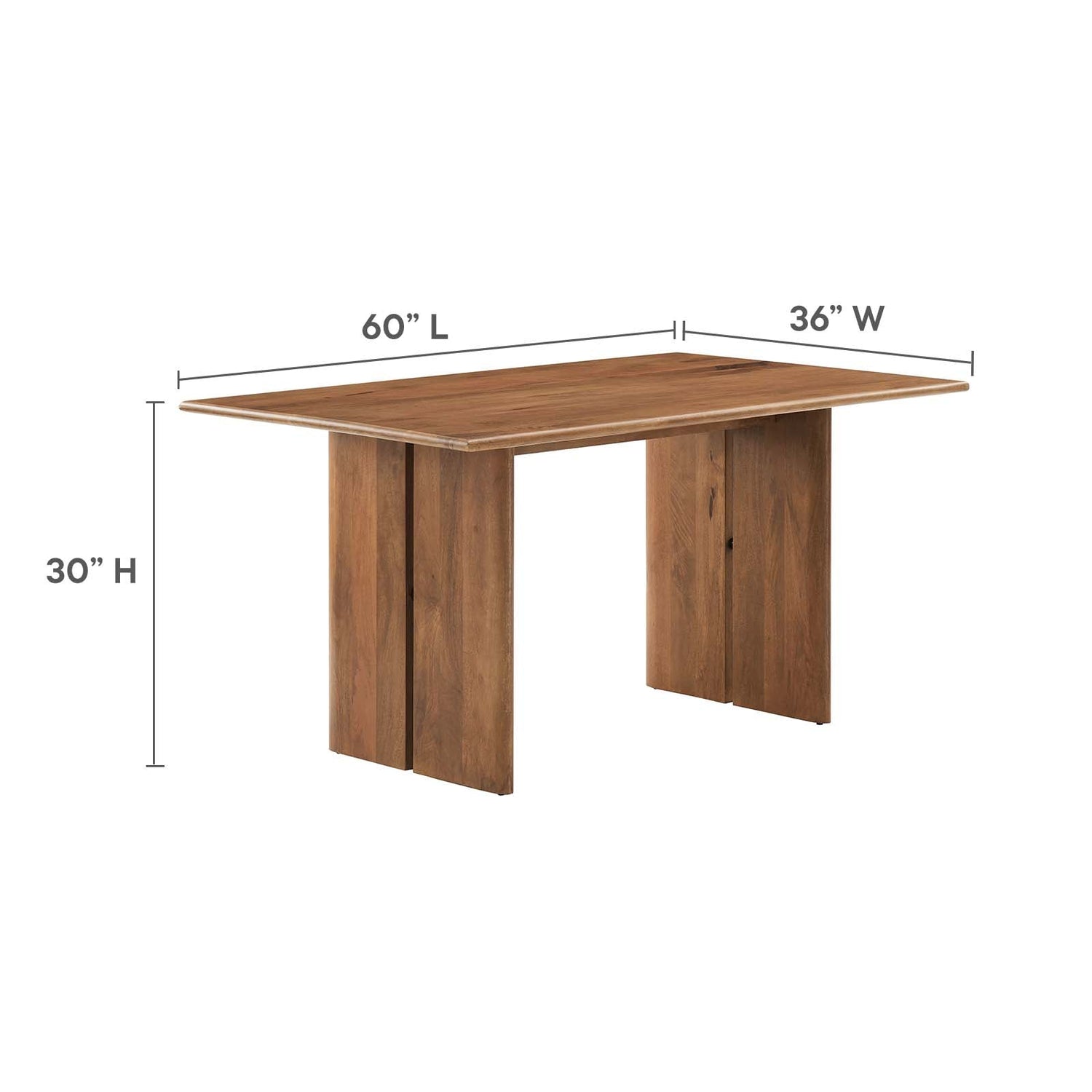 Amistad 60&quot; Wood Dining Table By HouseBean