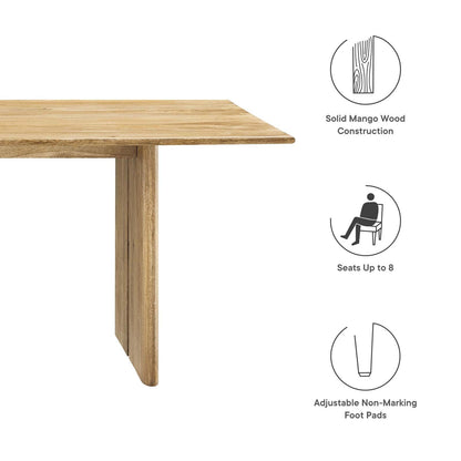 Amistad 86&quot; Wood Dining Table By HouseBean