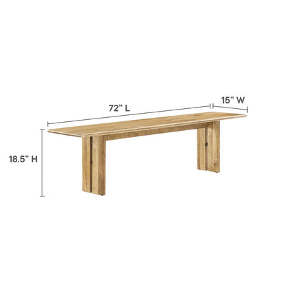 Amistad 72&quot; Wood Bench By HouseBean