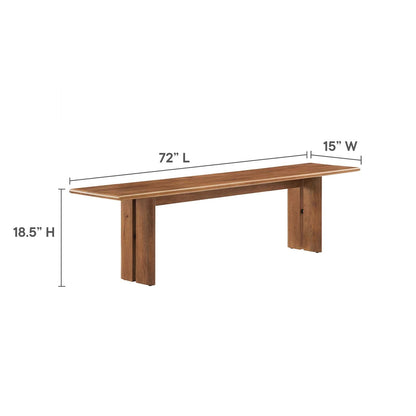 Amistad 72&quot; Wood Bench By HouseBean