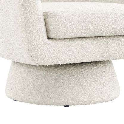 Astral Boucle Fabric Boucle Fabric Swivel Chair By HouseBean