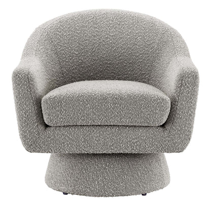 Astral Boucle Fabric Boucle Fabric Swivel Chair By HouseBean