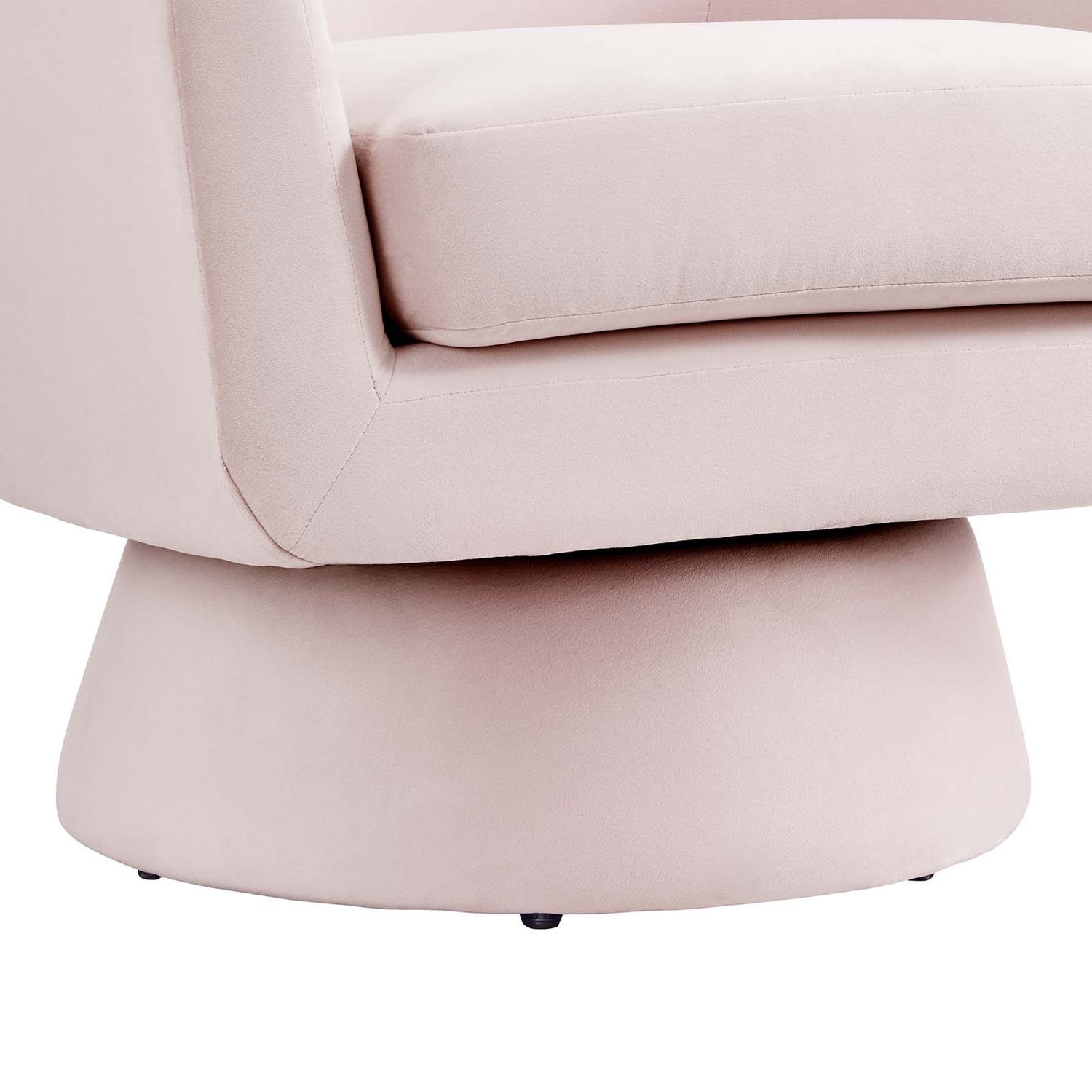 Astral Performance Velvet Fabric and Wood Swivel Chair By HouseBean