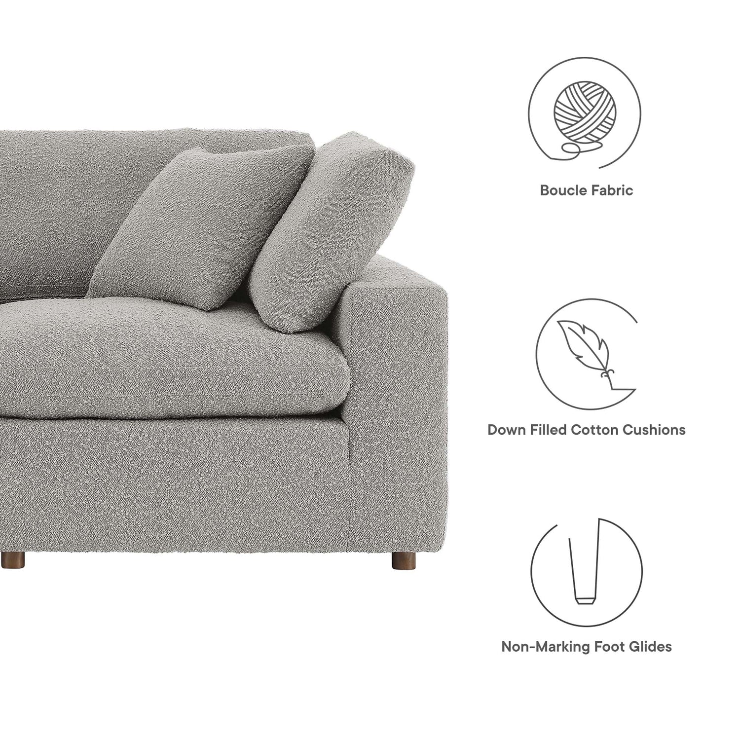 Commix Loveseat Sectional by Modway