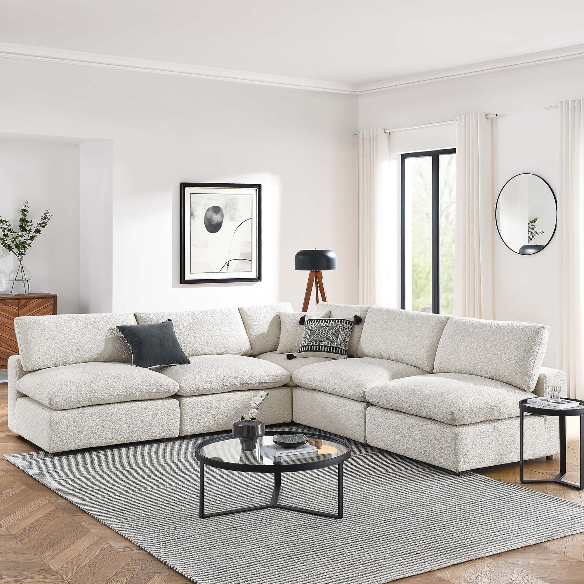 Commix Armless Corner Sectional by Modway