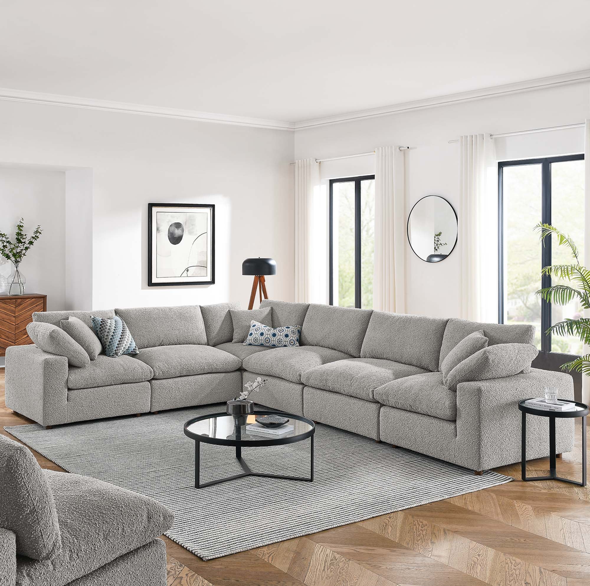 Commix Extra Large Corner Sectional by Modway