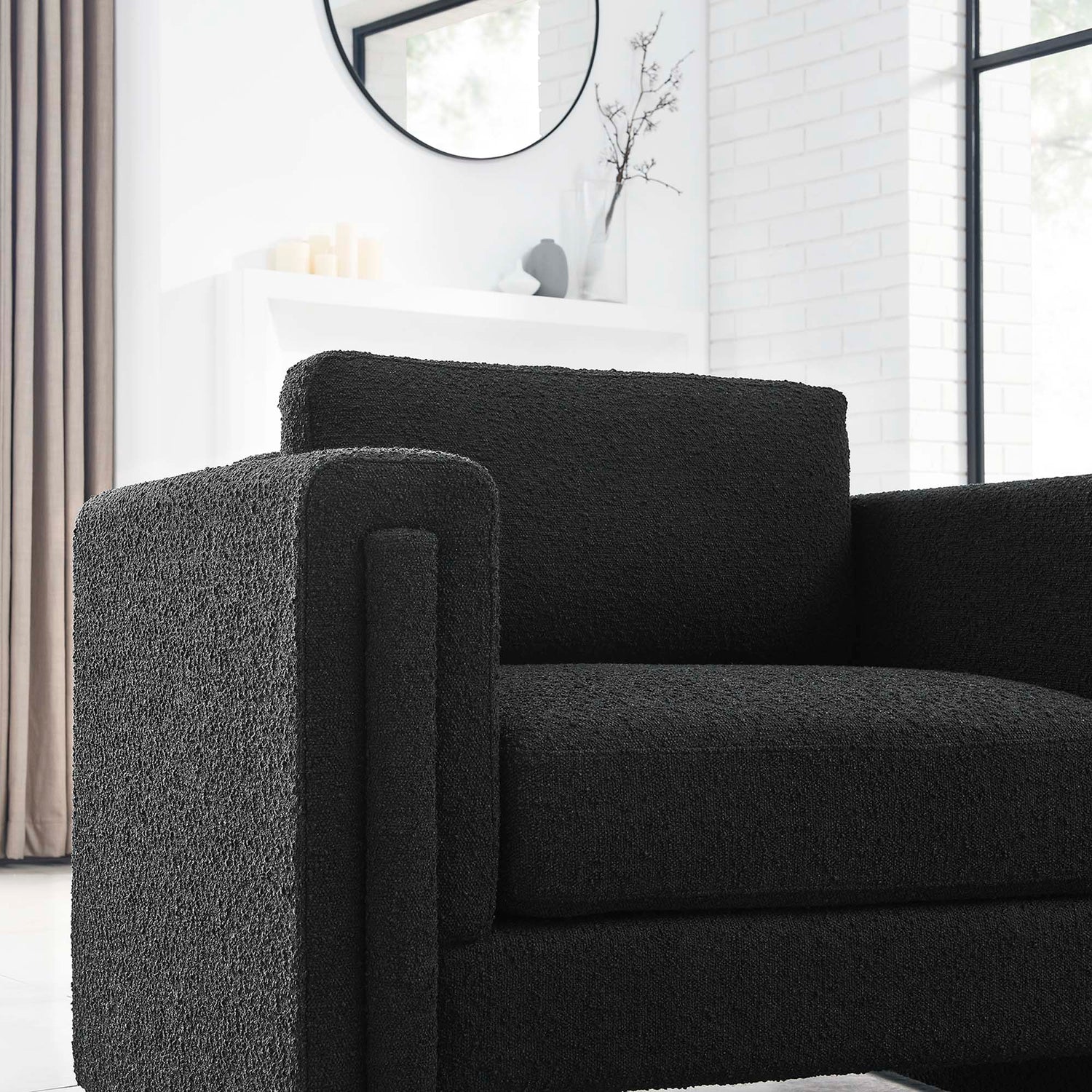 Visible Boucle Fabric Armchair by Modway