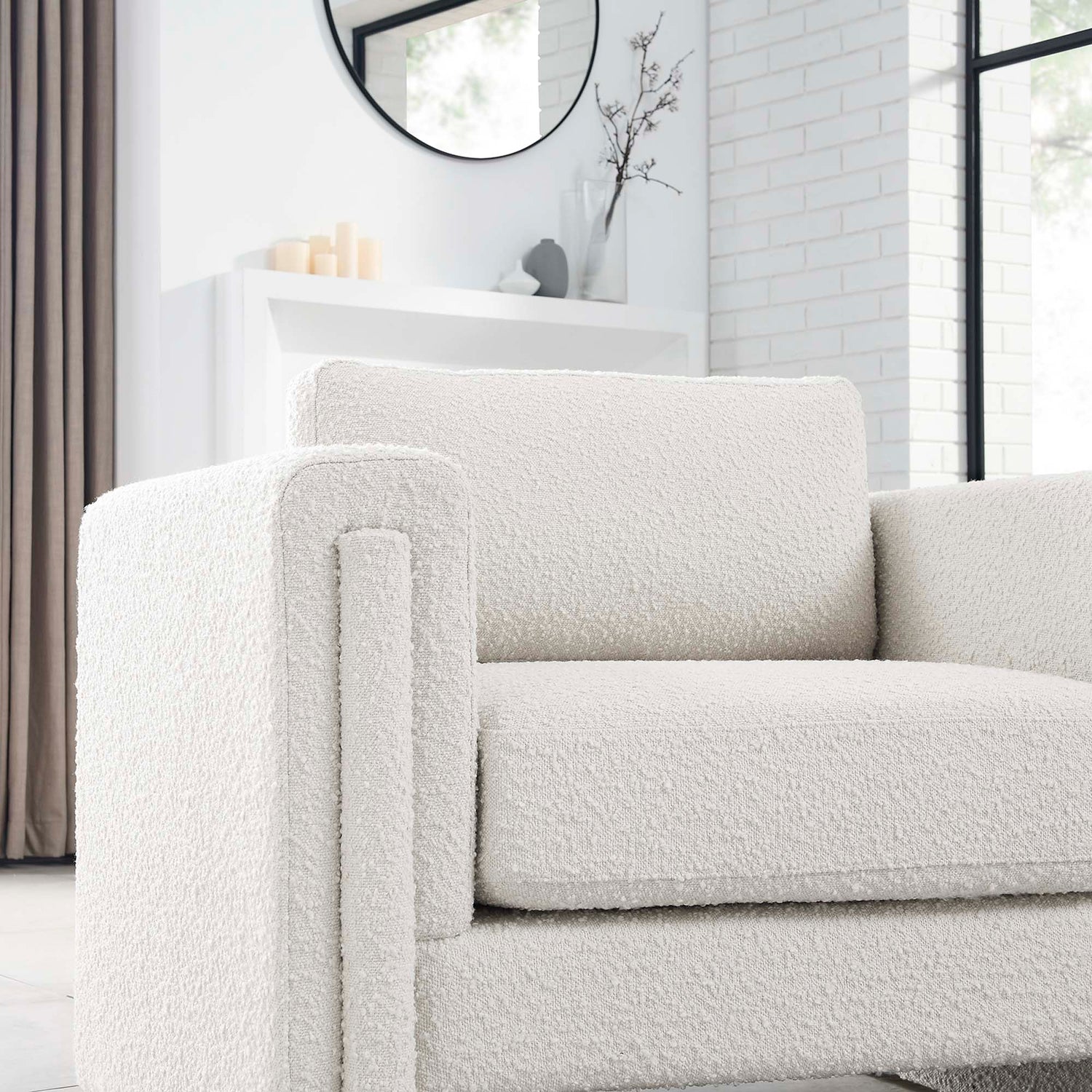 Visible Boucle Fabric Armchair by Modway